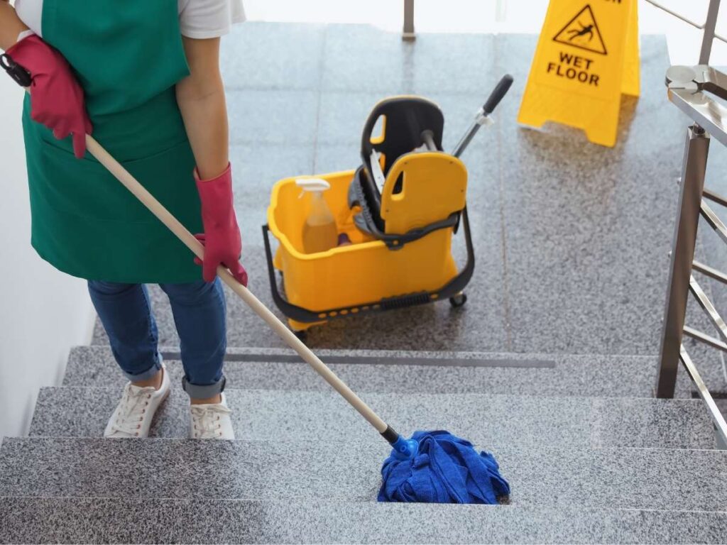 Our team doing commercial cleaning services near me in Pflugerville, TX